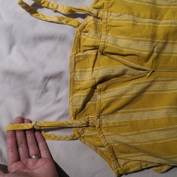 Yellow Striped Wrap Summer Mini dress | Forever 21 - Picture 3 of 3